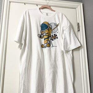 Vans White Tag-Detail Crewneck Tee